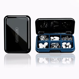 6 Grids Waterproof Medicine Small Pill Box Vitamins Containe