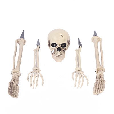 Haunted house horror props Mummified skeletons Halloween dec
