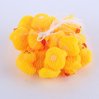 10pcs/lot Cute Baby Kids Squeaky Rubber Ducks Bath Bathe Roo