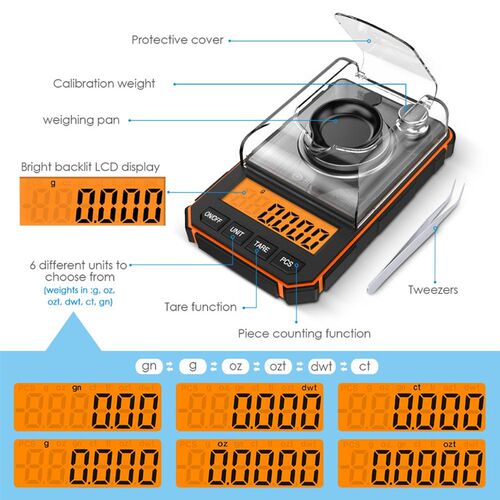 0.001g Electronic Digital Scale Portable Mini Scale Precisio