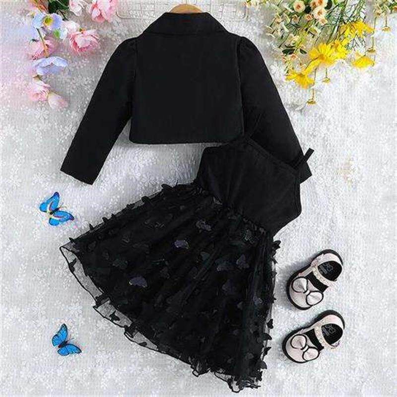 Toddler Kid Children Girl Sleeveless Dress Outfits 3D Butter图片