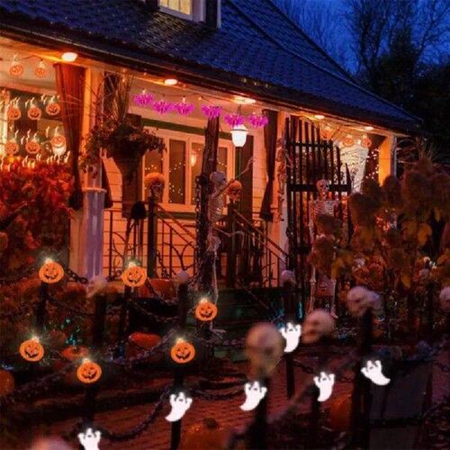 5/3/1pcs LED large purple bat string light,outdoor