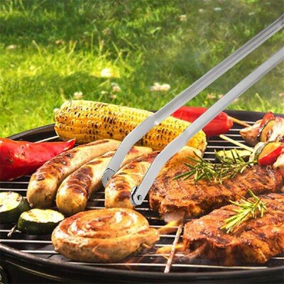 1PC New BBQ Sausage Turning Tongs Cooking Grill Tongs