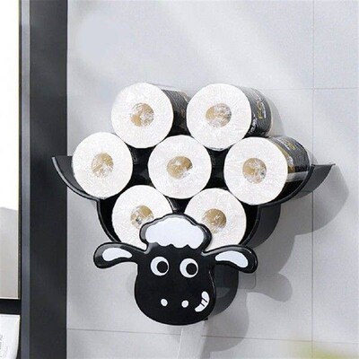 Cute Toilet Paper Roll Holder Sheep Free Standing Bathroom