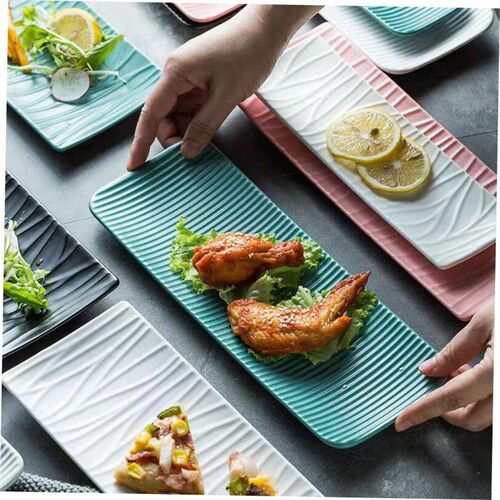 ceramic dessert tray creative dish sushi plate baking oven