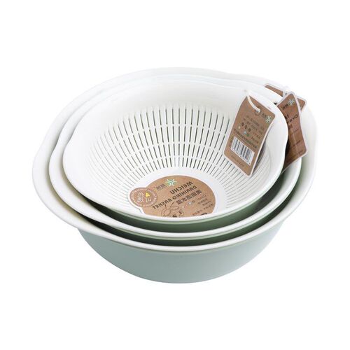 Basket of double-layer plastic drop xiancai basins wash your
