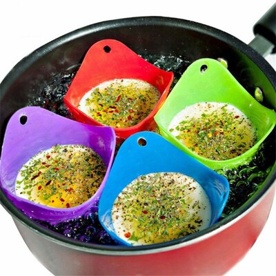 Silicone egg fryer non-toxic with base, silicone egg cooker