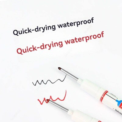 8Pcs Perforating 20mm Deep Hole Long Head Nib Markers For Me