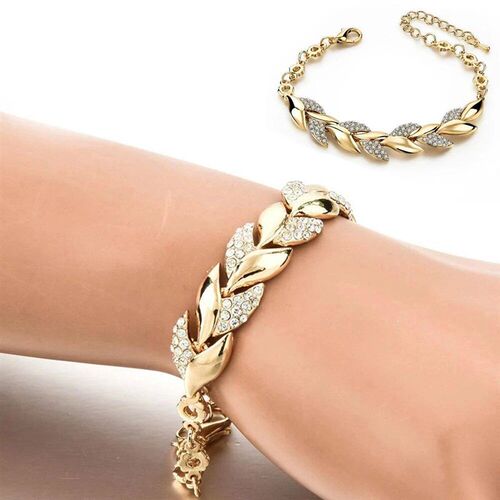 Sterling Silver New Arrival Elegant Crystal Statement Bracel