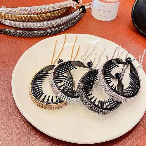 Luxury Rhinestone Tassel tail Hair Claws Hair Clips Elegant