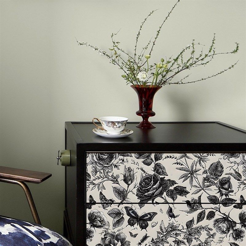 玫瑰法式复古墙贴纸房间装饰衣柜贴柜子墙纸自粘家具翻新改造壁纸,家居饰品,软装墙贴,淘宝优惠券,粉丝福利购,淘宝优惠卷