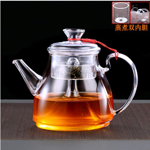Ready Supply Of High Borosilicate Glass Steaming Teapot, Tea