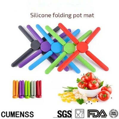 Heat Resistant Placemat Use Mute Round And Delicate Orange