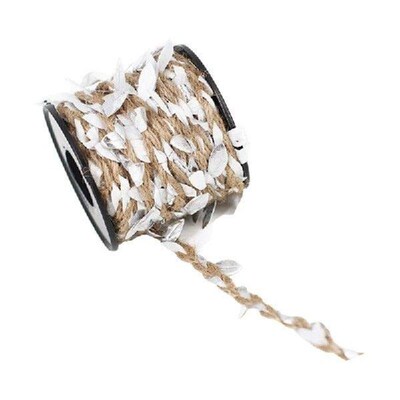 32.8 Feet Leaf Twine 5MM Leaf Rope Burlap Ribbon Twine