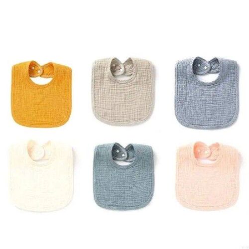 WXTD Baby Feeding Drool Bibs Infants 4-layers Cotton Gauze