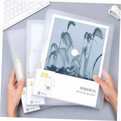 folder a4 2-d ring file 2holes loose leaf binder活页夹文件夹