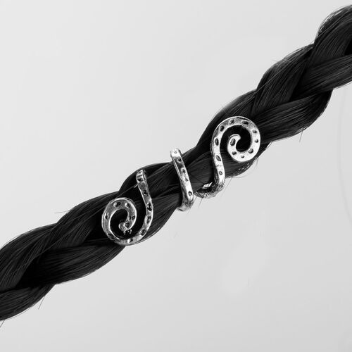 Viking Spiral Charms Beads for Hair Braids for Beard Hair Be