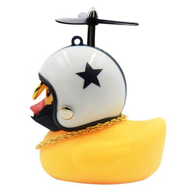 Bicycle and electric scooter wind-breaking duck car decorati