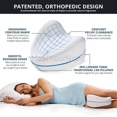 Memory Cotton Leg Pillow Sleeping Orthopedic Sciatica Back H