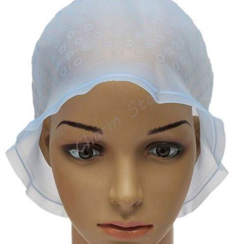 These reusable dye highlights cap hair colouring
