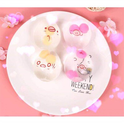 Funky Egg Splat Ball Squishy Toys Stress Relief Eggs Yolk