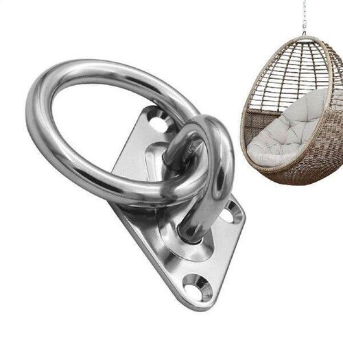 Eye Plate Stainless Steel Kayak Track Holder 4 Pieces