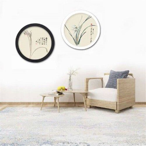 Home Decoration Wooden Round Picture Frames DIY Wall