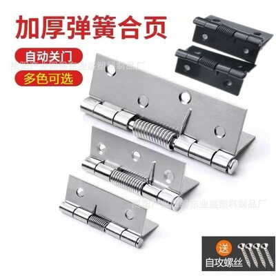 2pcs Self Closing Spring Hinge Cabinet Furniture Automatic