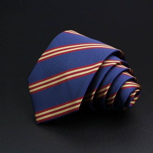 New Mens Tie Classic Stripe 7cm Jacquard Red Blue Green Nec