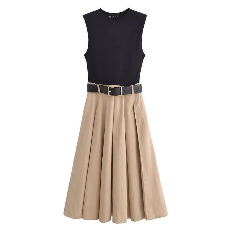 Womens 2025 New Dresses Summer Fashion Elegant Commuter图片
