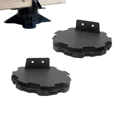 2pcs Adjustable Decking Pedestal Riser Bearing Support