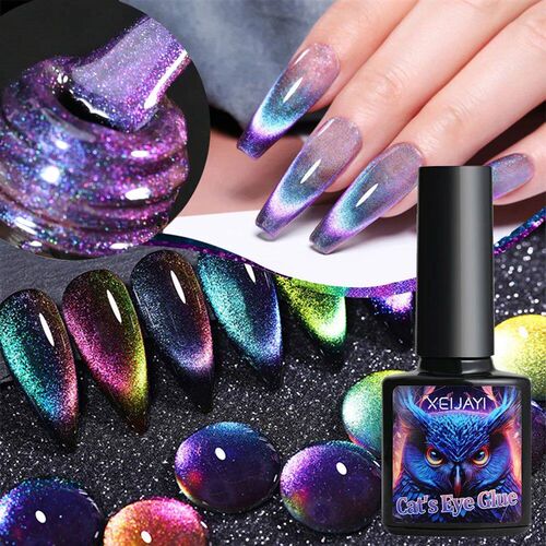 8ml Cat Eye Nail Gel Polish 9D Upgraded Magnetic Gel Polish