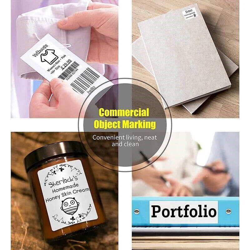 30-50mm Niimbot B21 B1 B3S Printer Label Paper Roll White er图片