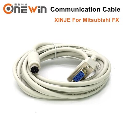 XINJE HMI touch screen connect FX model PLC cable communicat