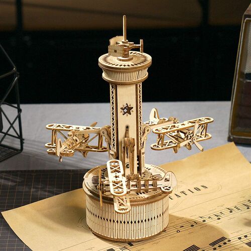 Robotime Rokr 3D Wooden Puzzles for Adults DIY Musical Box M