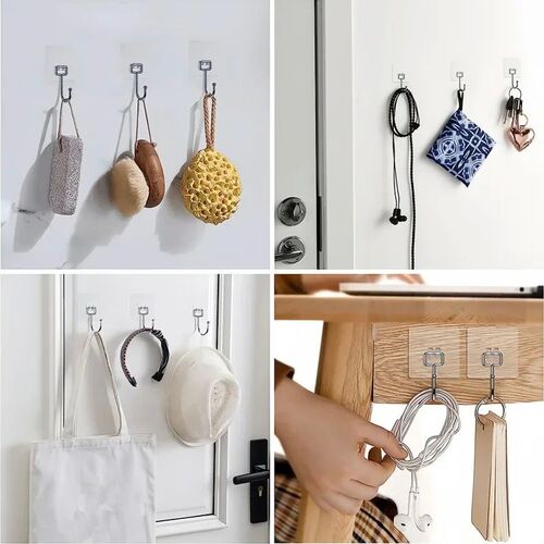Big Size Hooks Heavy Duty 22 lbs Waterproof Adhesive Wall Ho