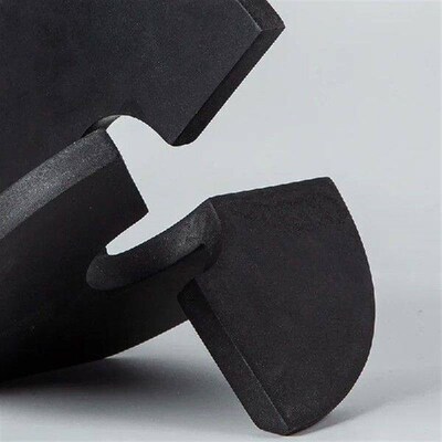 Modern minimalist semi-circular geometric resin ornaments