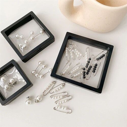 5/6Pcs/Pack Cute Enamel Brooches Pins Pearl Neckline Small C