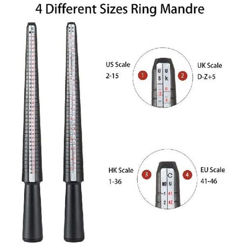 Ring Size Measuring Tool Set, Ring Mandrel Ring Sizer