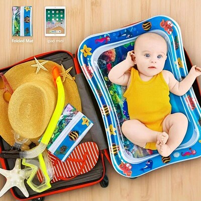 Infinno Inflatable Tummy Time Mat Premium Baby Water Play Ma
