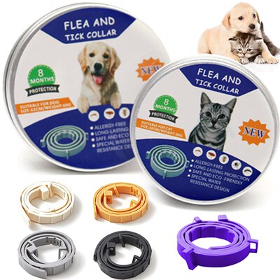 38/62CM Dog Collar Flea Tick Prevention Pet Cat Dogs Collars