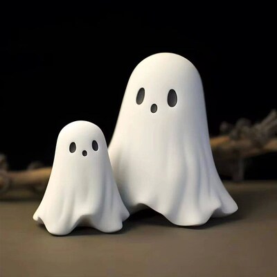 Halloween Middle Finger Ghost Decoration Cute Ghost Statue F