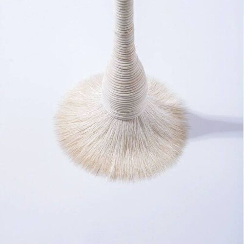 Flat Goat Wool Rattan Makeup Brushes Profesional Foundation