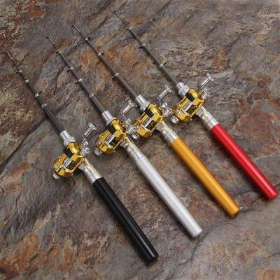 Pole Reel Combos Outdoor Fishing Accessory Multicolor
