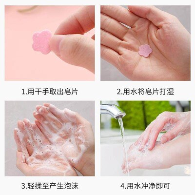 Travel-friendly portable disposable soap sheets, suitable fo