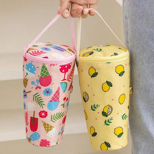 Portable Milk Tea Tote Bag Heat Preervation Bag Carrying Inu