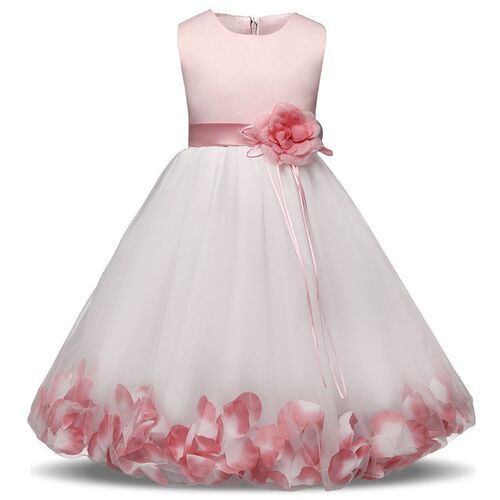 Flower Girl Baby Wedding Dress Fairy Petals Childrens Cloth
