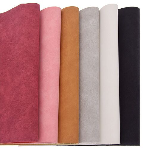 Lychee Life 21x29cm A4 Faux Suede PU Leather Fabric For Garm