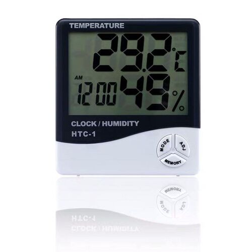Room LCD Electronic Temperature Humidity Digital Clock HTC-1