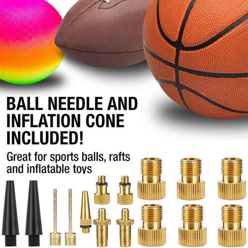 15 Pcs/set Copper Bike Pump Adapter Converter Connector Air